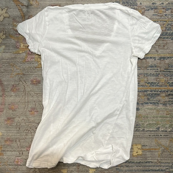 Marine Layer Classic V-Neck Tee in White Size XS - Picture 5 of 5